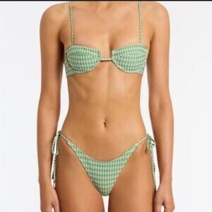 Triangl Swimwear Mint Checkered Bikini
